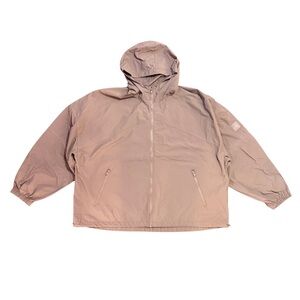 ALO Yoga Beige Hooded Windbreaker Jacket